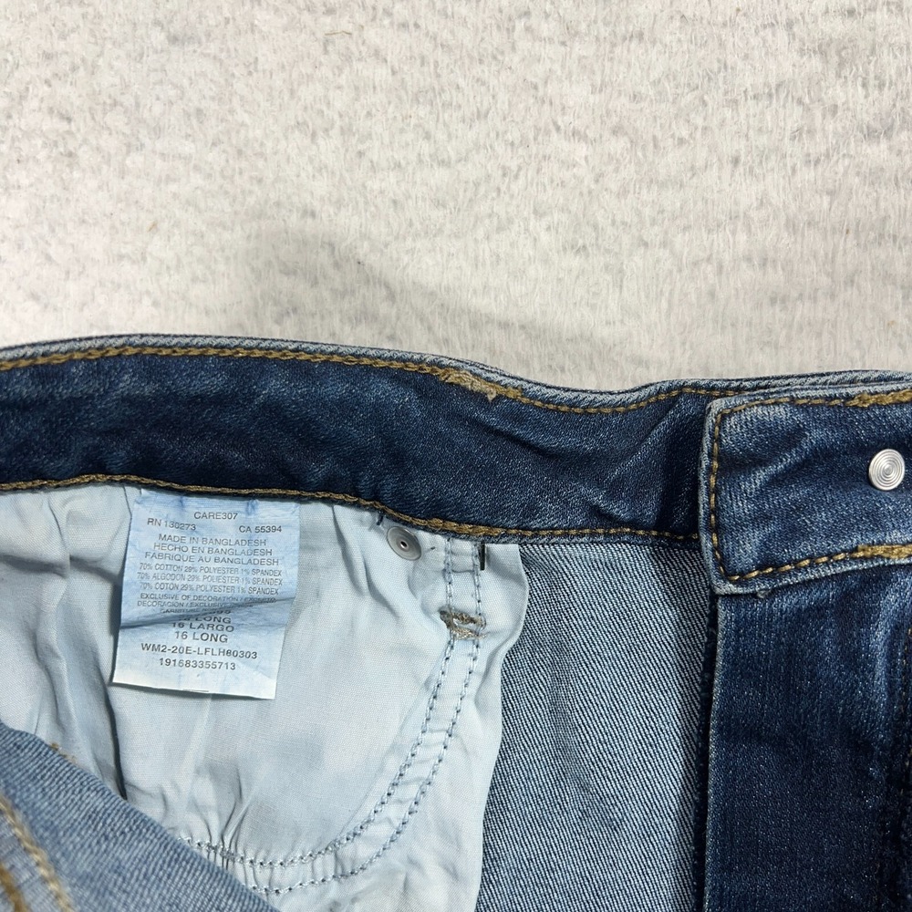 Lee Women's Jeans 16 (35x31) Regular Fit Mid Rise Straight Leg Blue Denim - Picture 9 of 12